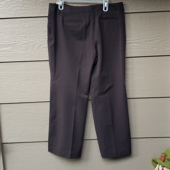 Talbots Petites stretch brown pants wide leg 16P - Picture 9 of 13